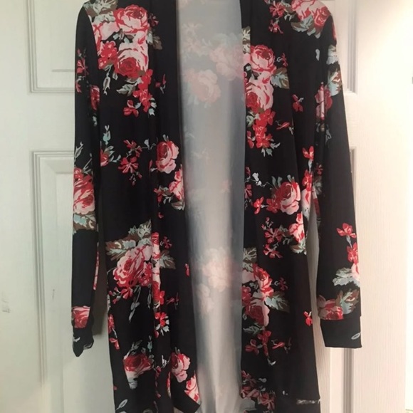 Sweaters - Floral Cardigan Sweaters - Floral Cardigan